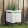 Jardinera de madera maciza de pino blanca 40x40x50 cm de vidaXL, Maceteros y jardineras - Ref: Foro24-847019, Precio: 55,84 €...