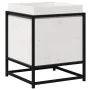 Jardinera de madera maciza de pino blanca 40x40x50 cm de vidaXL, Maceteros y jardineras - Ref: Foro24-847019, Precio: 55,84 €...