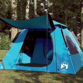 Tienda de campaña iglú 4 personas apertura rápida azul de vidaXL, Tiendas de campaña - Ref: Foro24-4004144, Precio: 106,10 €,...
