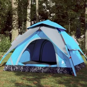 Tienda de campaña iglú 3 personas apertura rápida azul de vidaXL, Tiendas de campaña - Ref: Foro24-4004178, Precio: 81,80 €, ...