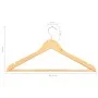 Juego de perchas para ropa 100 uds antideslizantes madera dura de vidaXL, Perchas - Ref: Foro24-289913, Precio: 144,96 €, Des...