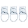 Anillas de enganche con placas 3 unidades acero plateado de vidaXL, Pienso para caballos - Ref: Foro24-172470, Precio: 15,65 ...