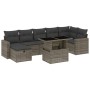 Set de sofás de jardín y cojines 8 piezas ratán sintético gris de vidaXL, Conjuntos de jardín - Ref: Foro24-3274830, Precio: ...