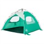 Tienda de playa 3 personas impermeable apertura rápida verde de vidaXL, Tiendas de campaña - Ref: Foro24-4005315, Precio: 66,...