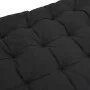 Cojín de tumbona piel sintética de ante negro 160x50x10 cm de vidaXL, Cojines para sillas y sofás - Ref: Foro24-366542, Preci...