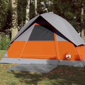 Tienda de campaña iglú para 3 personas impermeable gris naranja de vidaXL, Tiendas de campaña - Ref: Foro24-94697, Precio: 67...