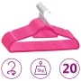 Juego de perchas ropa 20 uds antideslizantes terciopelo rosa de vidaXL, Perchas - Ref: Foro24-289923, Precio: 23,96 €, Descue...