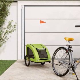 Remolque de bicicleta mascotas hierro tela Oxford verde de vidaXL, Cochecitos para mascotas - Ref: Foro24-93969, Precio: 97,2...