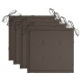 Sillas de jardín plegables 4 uds cojines madera maciza acacia de vidaXL, Sillas de jardín - Ref: Foro24-3064517, Precio: 189,...