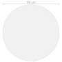 Protector de mesa PVC mate Ø 90 cm 2 mm de vidaXL, Accesorios para mesas - Ref: Foro24-288250, Precio: 37,82 €, Descuento: %