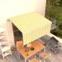 Toldo retráctil automático con persiana LED amarillo 3,5x2,5 m de vidaXL, Toldos - Ref: Foro24-3069288, Precio: 409,78 €, Des...
