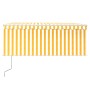 Toldo retráctil automático con persiana LED amarillo 3,5x2,5 m de vidaXL, Toldos - Ref: Foro24-3069288, Precio: 339,82 €, Des...