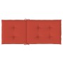 Cojines silla respaldo alto 6 uds tela rojo melange 120x50x4 cm de vidaXL, Cojines para sillas y sofás - Ref: Foro24-4002432,...