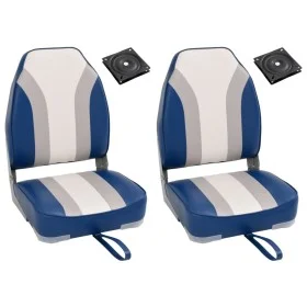 Set de asientos plegables para barco 4 uds con respaldo alto de vidaXL, Veleros - Ref: Foro24-3284303, Precio: 177,04 €, Desc...
