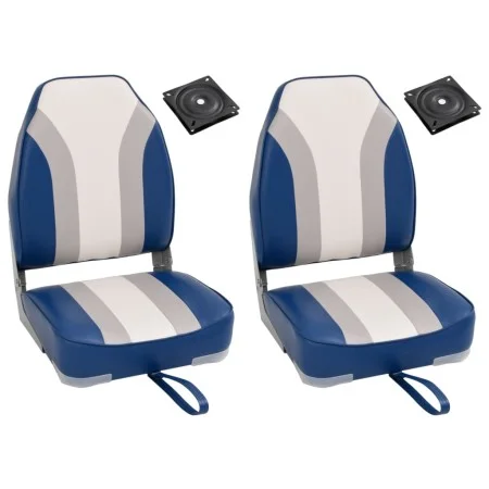 Set de asientos plegables para barco 4 uds con respaldo alto de vidaXL, Veleros - Ref: Foro24-3284303, Precio: 177,04 €, Desc...