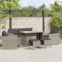 Set de sofás de jardín 6 pzas y cojines ratán sintético gris de vidaXL, Conjuntos de jardín - Ref: Foro24-3213554, Precio: 50...