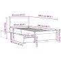 Estructura cama con cajones madera maciza pino marrón 90x200 cm de vidaXL, Camas y somieres - Ref: Foro24-846794, Precio: 168...
