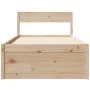 Estructura de cama con cajones madera maciza pino 90x190 cm de vidaXL, Camas y somieres - Ref: Foro24-846804, Precio: 175,40 ...