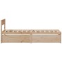 Estructura de cama con cajones madera maciza pino 90x190 cm de vidaXL, Camas y somieres - Ref: Foro24-846804, Precio: 170,71 ...