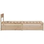 Estructura de cama con cajones madera maciza pino 90x190 cm de vidaXL, Camas y somieres - Ref: Foro24-846804, Precio: 175,40 ...