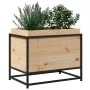 Jardinera de madera maciza de pino 60x40x50 cm de vidaXL, Maceteros y jardineras - Ref: Foro24-847023, Precio: 56,68 €, Descu...