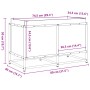 Jardinera de madera maciza de pino 80x40x50 cm de vidaXL, Maceteros y jardineras - Ref: Foro24-847028, Precio: 83,11 €, Descu...