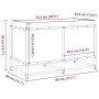 Jardinera de madera maciza de pino 80x40x50 cm de vidaXL, Maceteros y jardineras - Ref: Foro24-847028, Precio: 74,77 €, Descu...