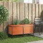 Jardinera de madera maciza pino marrón cera 100x40x50 cm de vidaXL, Maceteros y jardineras - Ref: Foro24-847035, Precio: 100,...