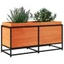 Jardinera de madera maciza pino marrón cera 100x40x50 cm de vidaXL, Maceteros y jardineras - Ref: Foro24-847035, Precio: 100,...