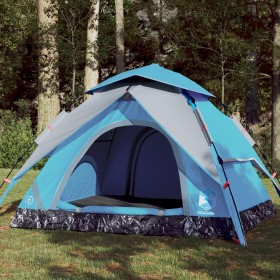 Tienda de campaña iglú 4 personas apertura rápida azul de vidaXL, Tiendas de campaña - Ref: Foro24-4004182, Precio: 84,57 €, ...
