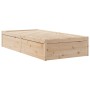Estructura de cama madera maciza de pino 75x190 cm de vidaXL, Camas y somieres - Ref: Foro24-846846, Precio: 104,04 €, Descue...