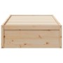 Estructura de cama madera maciza de pino 75x190 cm de vidaXL, Camas y somieres - Ref: Foro24-846846, Precio: 104,04 €, Descue...