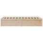 Estructura de cama madera maciza de pino 75x190 cm de vidaXL, Camas y somieres - Ref: Foro24-846846, Precio: 104,04 €, Descue...