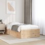 Estructura de cama madera maciza de pino 90x200 cm de vidaXL, Camas y somieres - Ref: Foro24-846831, Precio: 130,38 €, Descue...