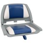 Set asientos plegables para barco 4 uds con cojín blanco y azul de vidaXL, Veleros - Ref: Foro24-272241, Precio: 166,68 €, De...