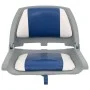 Set asientos plegables para barco 4 uds con cojín blanco y azul de vidaXL, Veleros - Ref: Foro24-272241, Precio: 164,40 €, De...