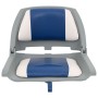 Set asientos plegables para barco 4 uds con cojín blanco y azul de vidaXL, Veleros - Ref: Foro24-272241, Precio: 166,68 €, De...