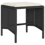 Set de sofás de jardín 6 piezas y cojines ratán sintético negro de vidaXL, Conjuntos de jardín - Ref: Foro24-3213556, Precio:...