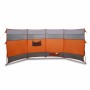 Cortaviento de camping impermeable gris naranja 366x152x152 cm de vidaXL, Paravientos - Ref: Foro24-94742, Precio: 40,26 €, D...