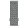 Cojín de tumbona piel sintética de ante gris 160x50x10 cm de vidaXL, Cojines para sillas y sofás - Ref: Foro24-366544, Precio...