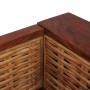 Sofá de 2 plazas con cojines ratán natural marrón de vidaXL, Sofás - Ref: Foro24-283079, Precio: 572,75 €, Descuento: %
