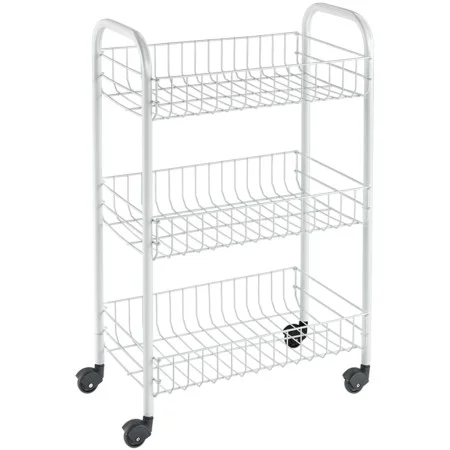 Metaltex Carrito de cocina con 3 cestas Siena blanco de Metaltex, Carros de cocina y comedor - Ref: Foro24-430397, Precio: 33...