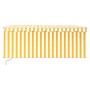 Toldo retráctil manual con persiana amarillo y blanco 3,5x2,5 m de vidaXL, Toldos - Ref: Foro24-3069278, Precio: 473,53 €, De...
