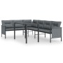 Juego de comedor de jardín 2 piezas acero gris antracita de vidaXL, Conjuntos de jardín - Ref: Foro24-3187260, Precio: 375,60...