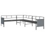 Juego de comedor de jardín 2 piezas acero gris antracita de vidaXL, Conjuntos de jardín - Ref: Foro24-3187260, Precio: 375,60...