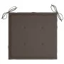Cojines de silla de jardín 4 uds tela taupé 40x40x3 cm de vidaXL, Cojines para sillas y sofás - Ref: Foro24-47595, Precio: 34...