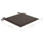Cojines de silla de jardín 4 uds tela taupé 40x40x3 cm de vidaXL, Cojines para sillas y sofás - Ref: Foro24-47595, Precio: 34...