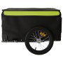 Remolque para bicicleta hierro negro y verde 45 kg de vidaXL, Remolques para bicicletas - Ref: Foro24-94088, Precio: 81,36 €,...