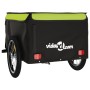 Remolque para bicicleta hierro negro y verde 45 kg de vidaXL, Remolques para bicicletas - Ref: Foro24-94088, Precio: 81,36 €,...