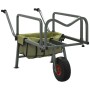 Carrito de pesca con rueda acero recubrimiento en polvo verde de vidaXL, Pesca - Ref: Foro24-94869, Precio: 98,62 €, Descuent...